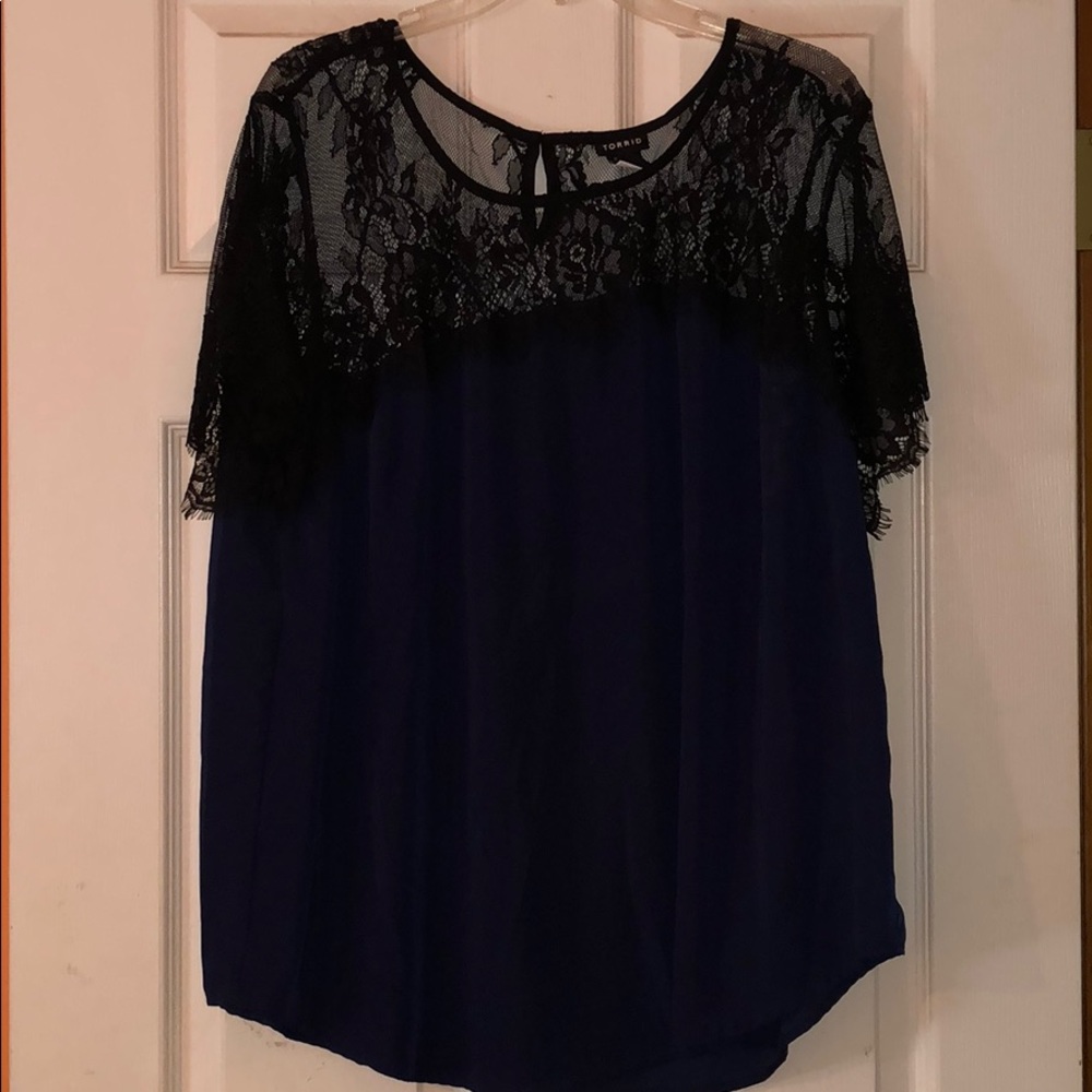 Lace Yoke Blouse